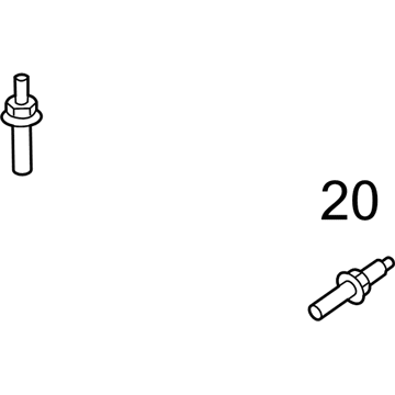 -W707099-S437 Ford Mount Bracket Stud Illustration 1 of 1