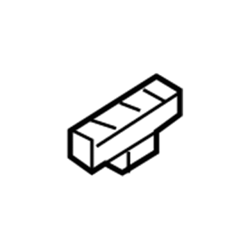 -W717351-S424 Ford Front Sill Plate Nut Illustration 1 of 1
