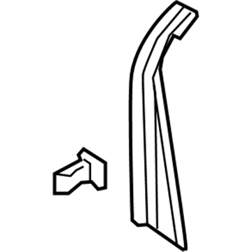 Ford GD9Z-5402345-AJ Cowl Trim, Driver Side GD9Z-5402345-AJ Ford Cowl Trim, Driver Side Illustration 1 of 1