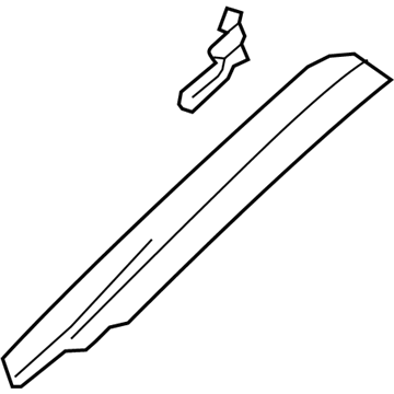 Ford GD9Z-5403598-AD Windshield Pillar Trim, Passenger Side GD9Z-5403598-AD Ford Windshield Pillar Trim, Passenger Side Illustration 1 of 1