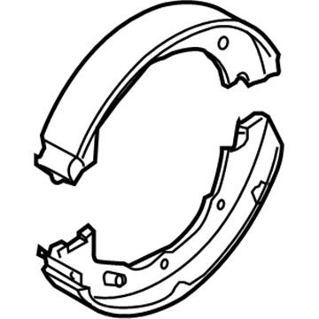 Ford Parking Brake Shoes - BU2Z-2648-B