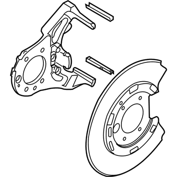 Lincoln 6W1Z-2B582-C Plate Assembly - Brake Back