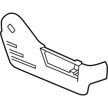 Ford 9L3Z-1862186-CA Valance, Charcoal, Passenger Side 9L3Z-1862186-CA Ford Valance, Charcoal, Passenger Side Illustration 1 of 1