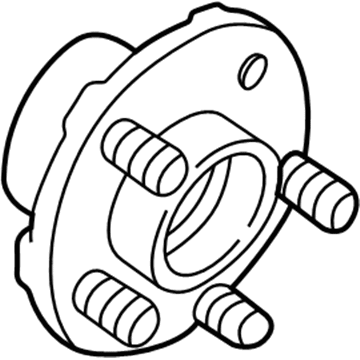 Ford YF1Z-1104-BA Hub Assembly - Wheel