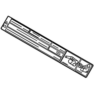 Lincoln 8L8Z-1503050-B Decal - Instruction
