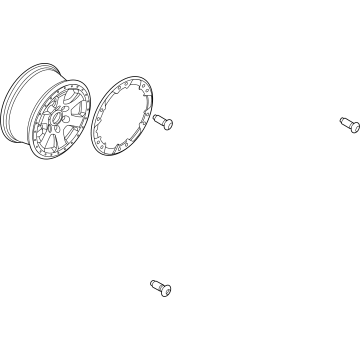 Ford M2DZ-1007-U Wheel Assembly