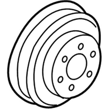 Ford NJ5Z-6312-A Pulley - Crankshaft