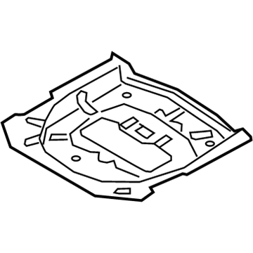 LX6Z-7847122-L Ford Extension - Rear Floor Panel - Side Illustration 1 of 1
