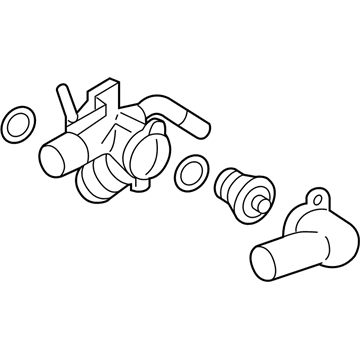 Ford AT4Z-8A586-C Connection Water Outlet