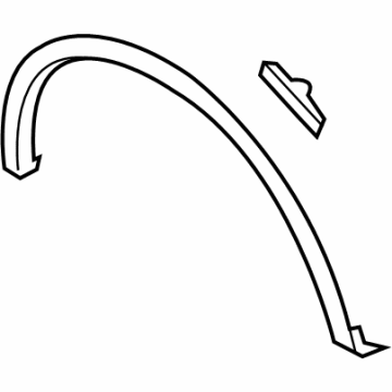 Ford FL3Z-9929164-BA Wheel Opening Molding, Rear Passenger Side FL3Z-9929164-BA Ford Wheel Opening Molding, Rear Passenger Side Illustration 1 of 1