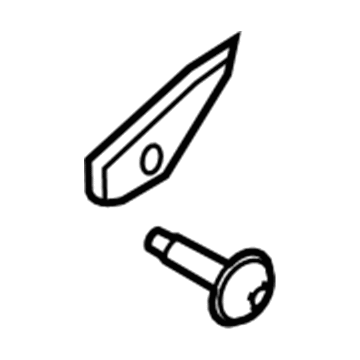 Ford FL3Z-1029038-A Rear Molding, Passenger Side FL3Z-1029038-A Ford Rear Molding, Passenger Side Illustration 1 of 1