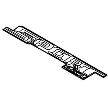 FL3Z-9925622-FA Ford Decal, Rear Illustration 1 of 1