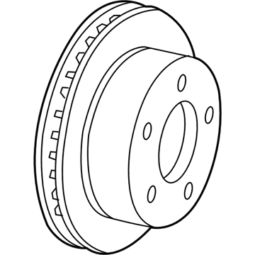 Ford Crown Victoria Brake Rotor - 3W1Z-1125-AB