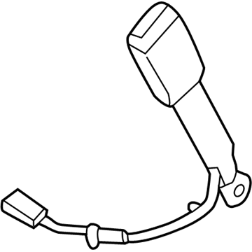 Ford CJ5Z-7861202-AF Buckle Assembly - Seat Belt