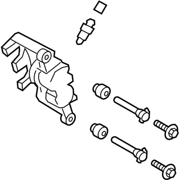 Ford DG1Z-2B121-E Caliper Assembly - Brake - Less Pad