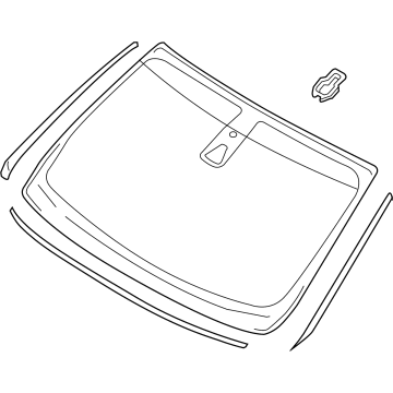 Lincoln KA1Z-5803100-F Glass - Windscreen