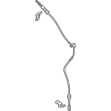 Ford DG9Z-7E395-AX Shift Control Cable DG9Z-7E395-AX Ford Shift Control Cable Illustration 1 of 1