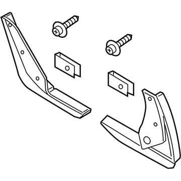 Lincoln Nautilus Mud Flaps - F6VZ-16A550-AA
