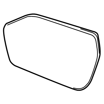 Ford MB5Z-17K707-E Glass Assembly - Rear View Outer Mirror