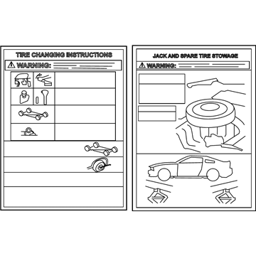 Ford 5R3Z-17A083-AA Decal - Jack Operation