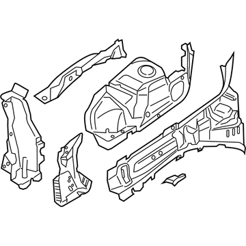 Lincoln GG9Z-16055-A Apron Assembly - Front Fender