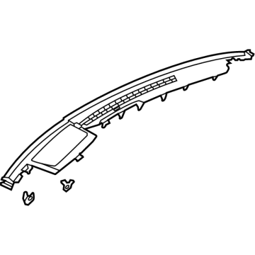 Ford GD9Z-54044E82-AD Upper Grille GD9Z-54044E82-AD Ford Upper Grille Illustration 1 of 1