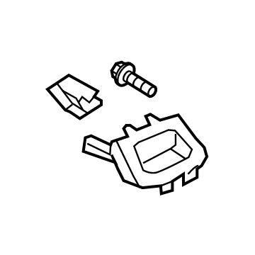 Ford GD9Z-54044A91-BA Trim Molding, Driver Side GD9Z-54044A91-BA Ford Trim Molding, Driver Side Illustration 1 of 1