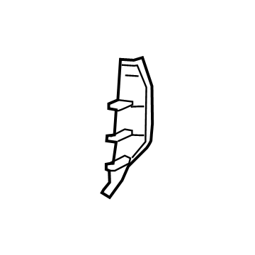 Ford GD9Z-5404480-AB Side Cover, Blue, Passenger Side GD9Z-5404480-AB Ford Side Cover, Blue, Passenger Side Illustration 1 of 1