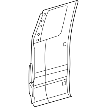Ford 4L3Z-1824700-CA Outer Panel, Rear Passenger Side 4L3Z-1824700-CA Ford Outer Panel, Rear Passenger Side Illustration 1 of 1