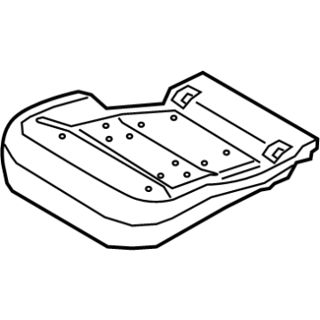 LC5Z-78632A22-L Ford Seat Cushion Pad, Front Passenger Side Illustration 1 of 1