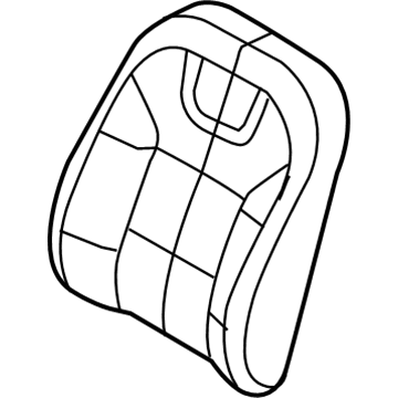 Ford 8S4Z-5464416-AA Cover Assembly - Seat Back