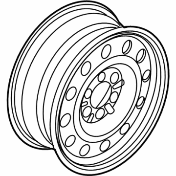 JL1Z-1007-B Ford Wheel, Spare Illustration 1 of 1