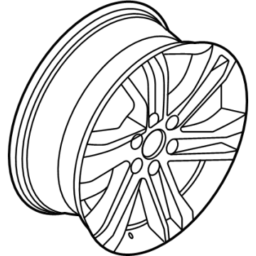 ML3Z-1007-GA Ford Wheel, Alloy Illustration 1 of 1