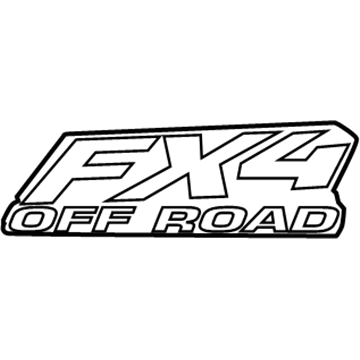 5L5Z-16720-AAA Ford Decal, Red, Rear Illustration 1 of 1