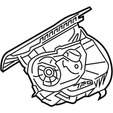 Ford DV6Z-18A484-A Housing - Heater Blower