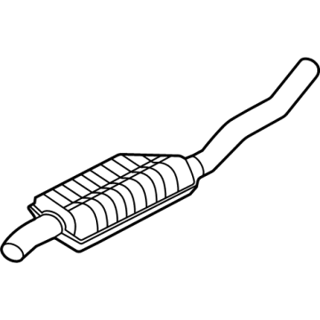Lincoln LX6Z-5230-D Muffler Assembly - Centre And Rear
