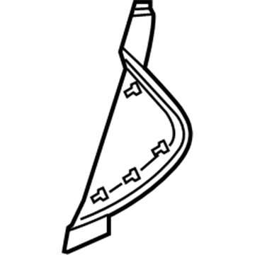 Ford BE8Z-58044C60-AB Side Cover, Charcoal, Passenger Side BE8Z-58044C60-AB Ford Side Cover, Charcoal, Passenger Side Illustration 1 of 1