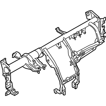 Ford D2BZ-5404545-C Reinforcement Beam D2BZ-5404545-C Ford Reinforcement Beam Illustration 1 of 1