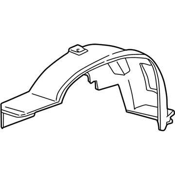 Mercury F67Z-16054-AA Apron Assembly - Front Fender
