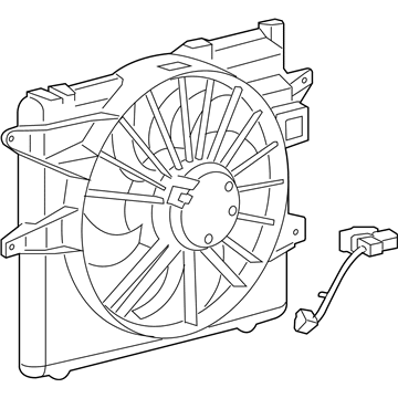 Ford DR3Z-8C607-D Motor And Fan Assembly - Engine Cooling