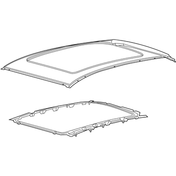 Lincoln EJ7Z-7850202-A Panel Assembly - Roof