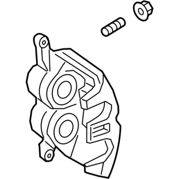PC3Z-2B120-B Ford Caliper Assembly - Brake - Less Pad Illustration 1 of 1