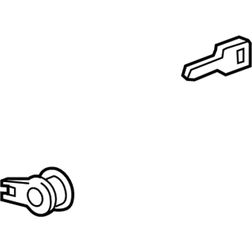 Ford 7C3Z-1521990-A Lock Cylinder - Less Keys