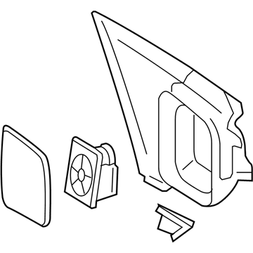 Mercury 8G1Z-17682-D Mirror Assembly - Rear View Outer