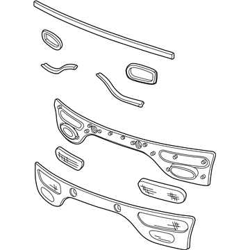 Mercury F8DZ-13A565-EA Reflector Assembly - Rear