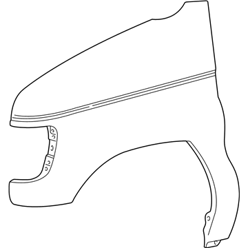 Ford 7C2Z-16005-A Fender Assembly - Front