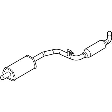 Ford BV6Z-5230-C Muffler Assembly - Centre And Rear