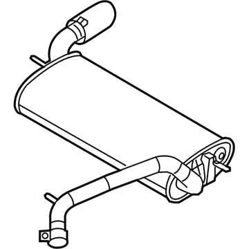 Ford CV6Z-5A289-A Muffler Assembly - Rear