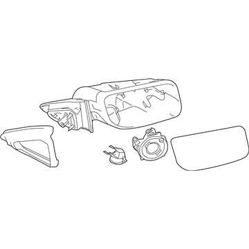 Lincoln AA5Z-17682-A Mirror Assembly - Rear View Outer