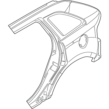 Lincoln BT4Z-7827841-A Panel - Quarter - Outer